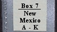Box 7 New Mexico A-K